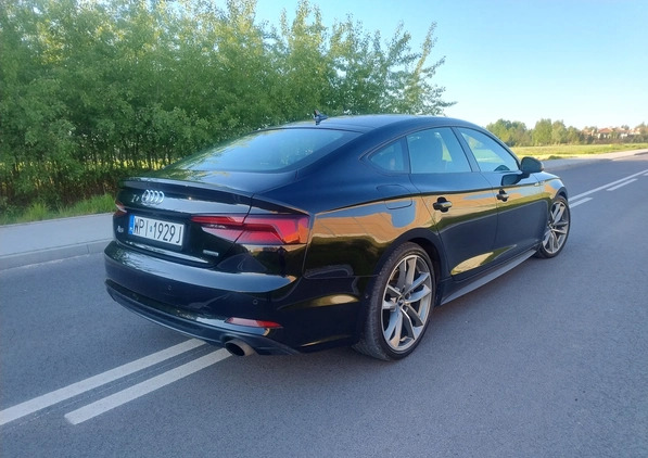 Audi A5 cena 163000 przebieg: 49000, rok produkcji 2019 z Piaseczno małe 631